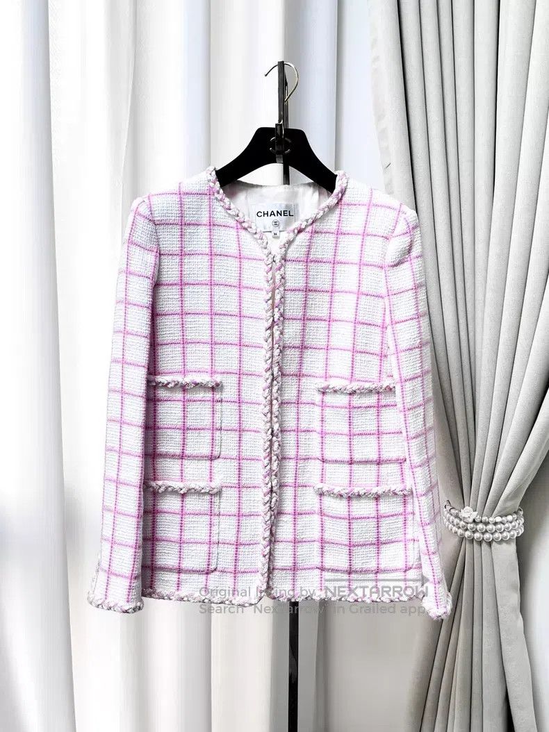 Chanel Chanel Plaid diamond rolled edge four-pocket diamond buckl Size XS / US 0-2 / IT 36-38 - 1 Thumbnail