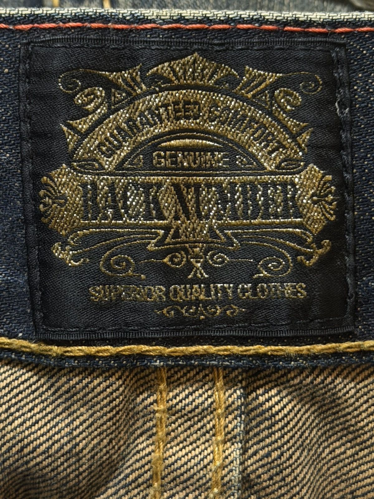 semanticdesign Vintage 90s Japanese Buckle Back Faded Wash Distress Loose Size US 32 / EU 48 - 6 Thumbnail
