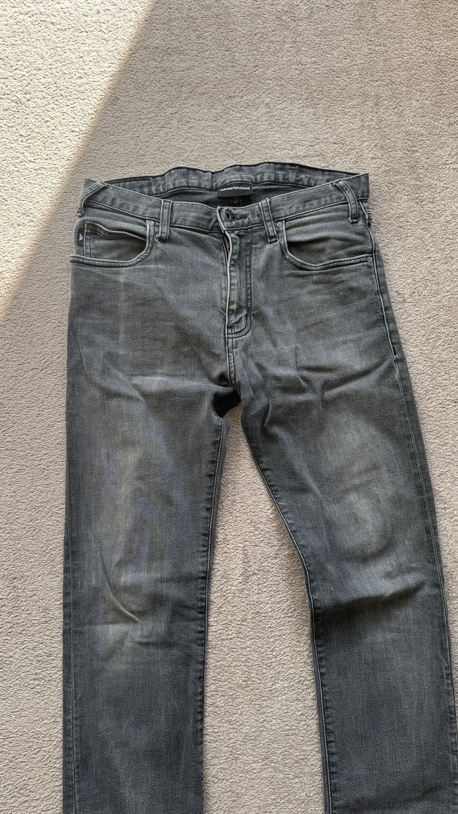 Armani Armani Jeans Straight Y2K Faded Denim LGB amiri acne ysl Size US 30 / EU 46 - 5 Thumbnail