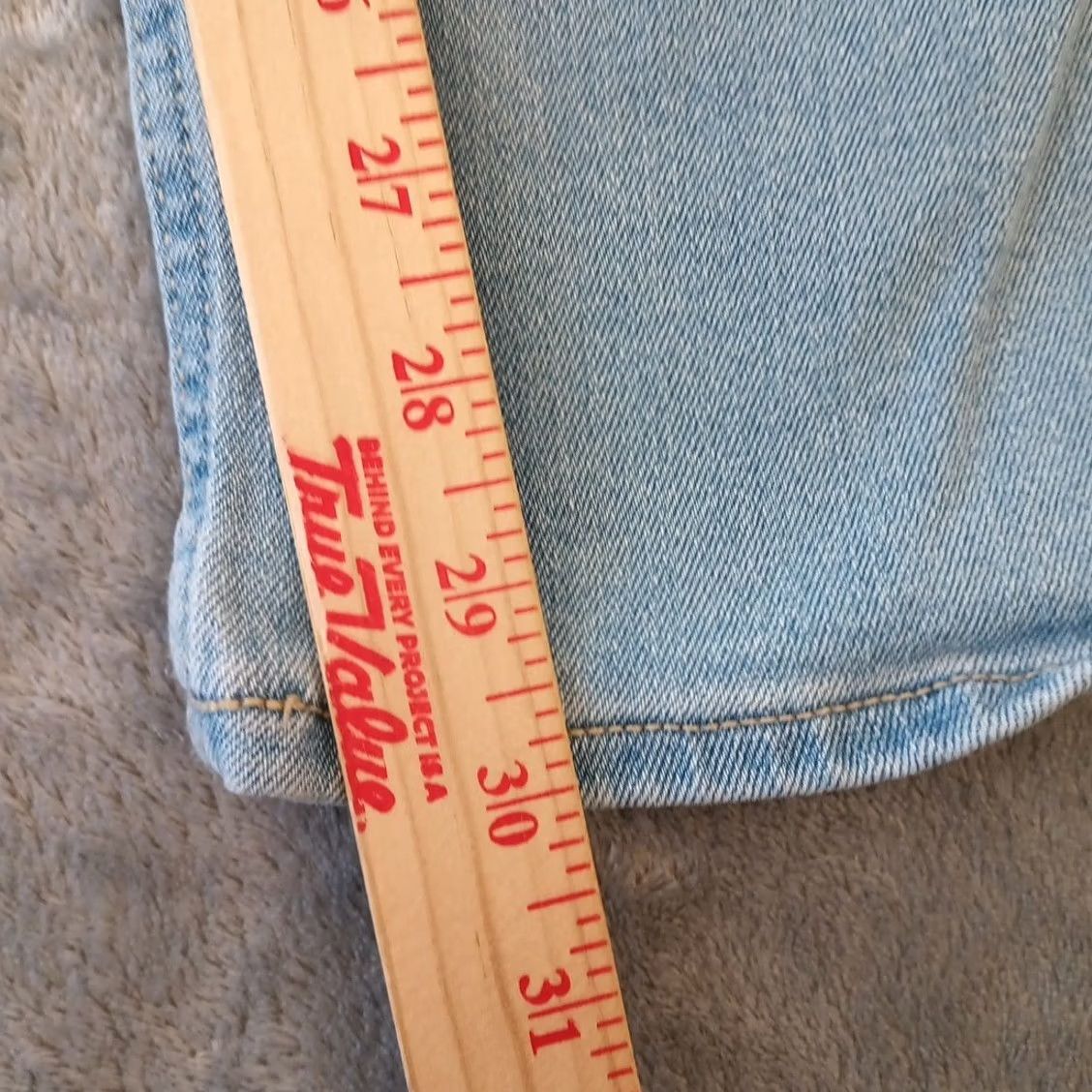 Old Navy Old Navy Jeans Womens Size 8 Blue Light Wash Stretch Wide-Leg 28x30 Denim Regular Inseam 30 Size 30" / US 8 / IT 44 - 5 Thumbnail