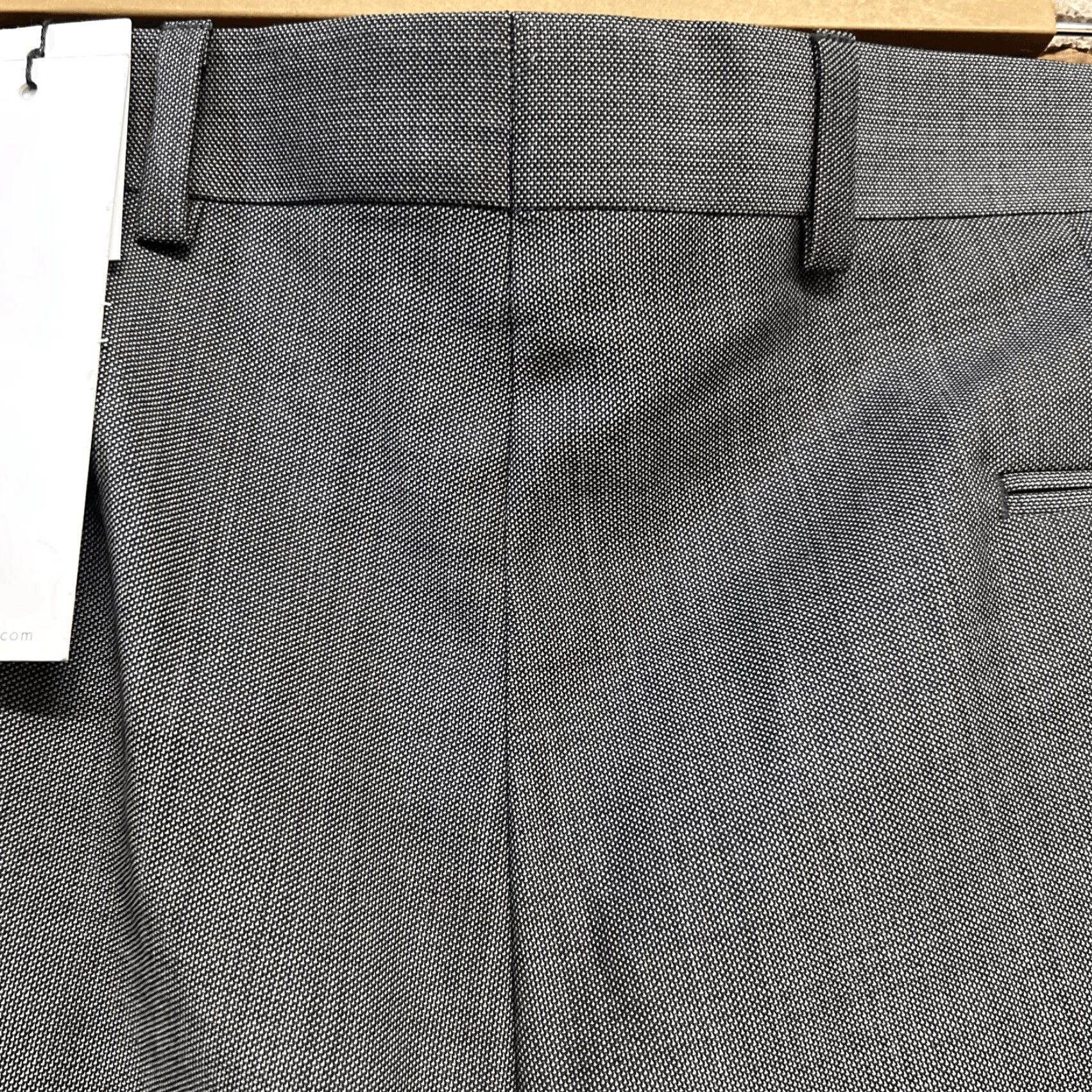 Calvin Klein Calvin Klein Men’s Gray Mini Check Skinny Fit Suit Pants 36x34 NWT Size 36R - 3 Thumbnail