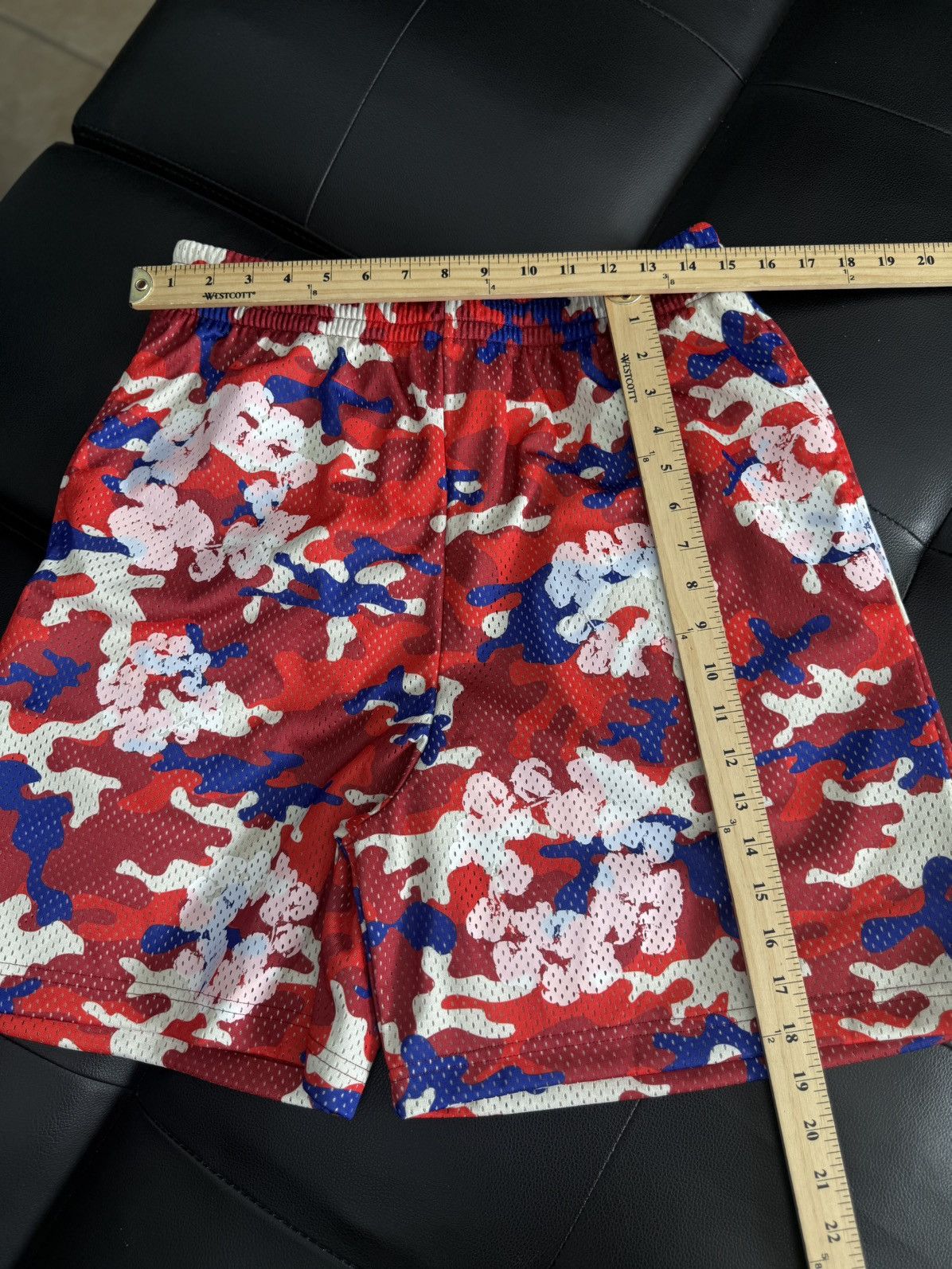 DENIM TEARS Denim Tears Mesh Summer Shorts Red Camo Size Medium (NEW) Size US 31 - 6 Thumbnail