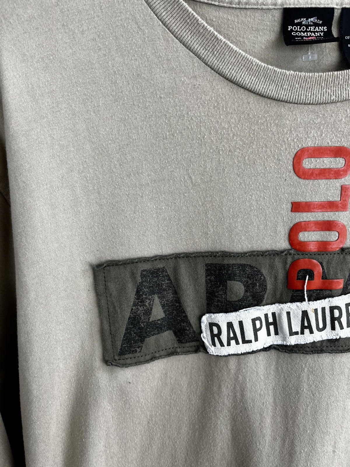 Polo Ralph Lauren × Ralph Lauren × Vintage Polo Ralph Lauren army long sleeve vintage Size US XL / EU 56 / 4 - 5 Thumbnail