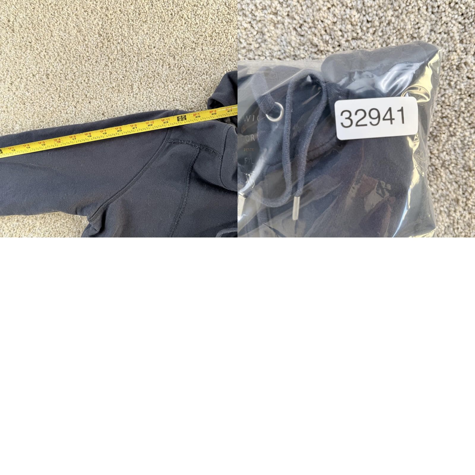Vintage Y2K Preswick & Moore Jacket Womens PXL Navy Cotton Hooded Zip Pleated Hem Casual Size XL / US 12-14 / IT 48-50 - 8 Thumbnail