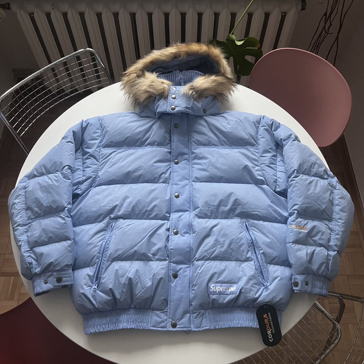 Supreme Supreme Facemask 700-Fill Down Puffer Jacket Light Blue XL 
