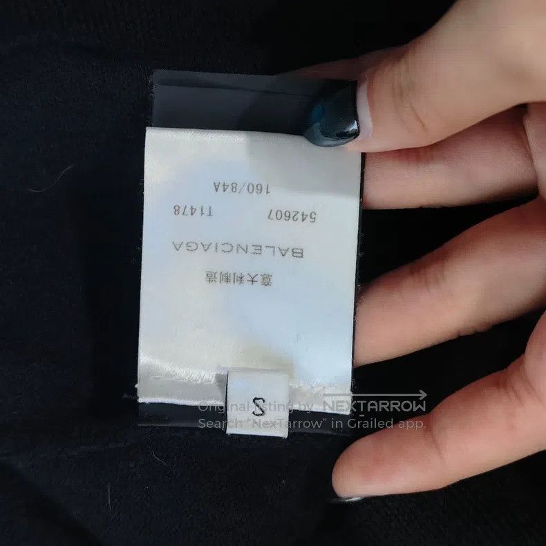 Balenciaga Balenciaga Wool Knit Logo Round Neck Sweatshirt Size US S / EU 44-46 / 1 - 5 Thumbnail