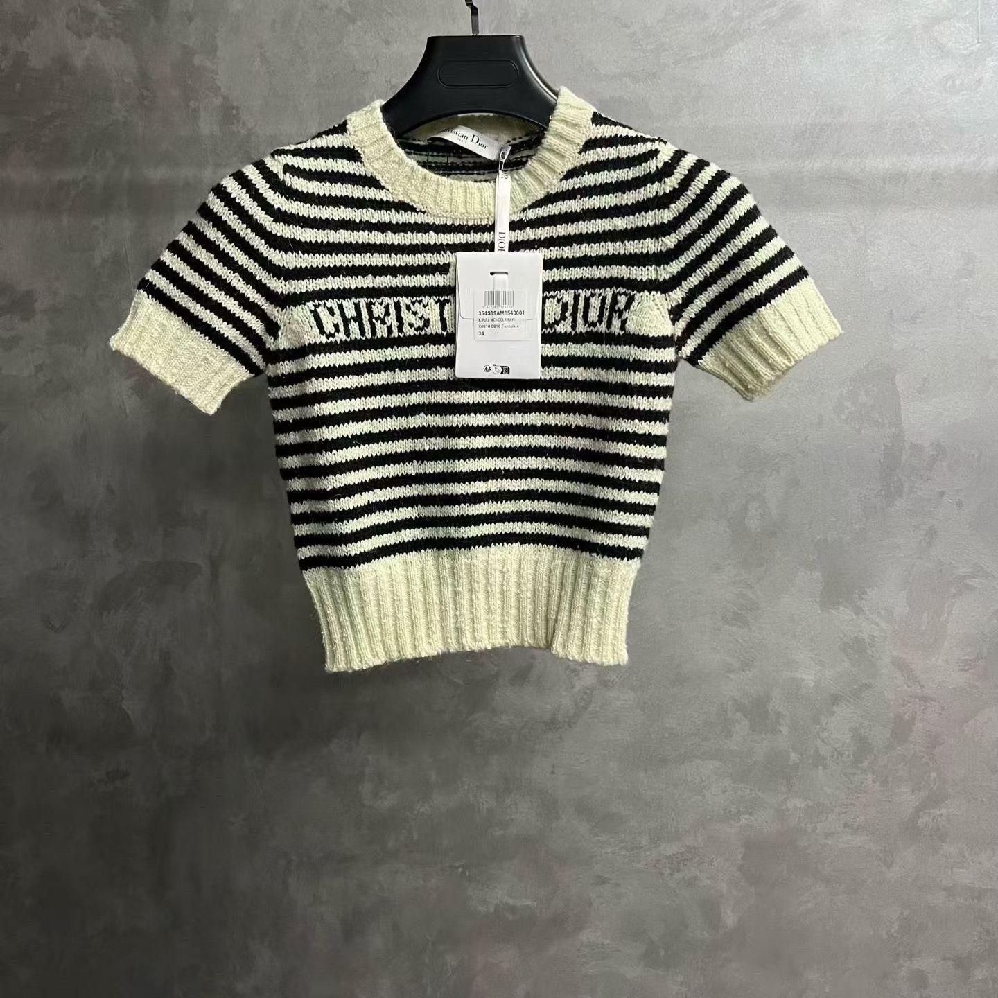 Dior Dior Retro Striped Black Sweater XS Women Size XS / US 0-2 / IT 36-38 - 1 Thumbnail
