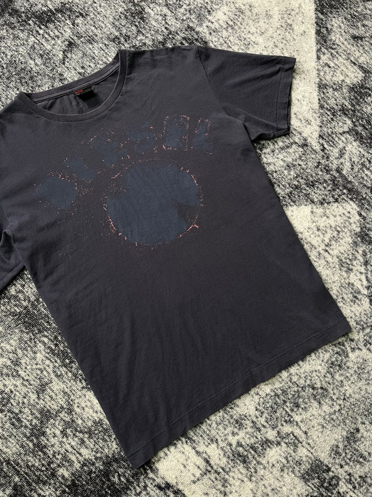 Diesel × Vintage Vintage Diesel T-Shirt Big Logo Y2K Style Size L / US 10 / IT 46 - 3 Thumbnail