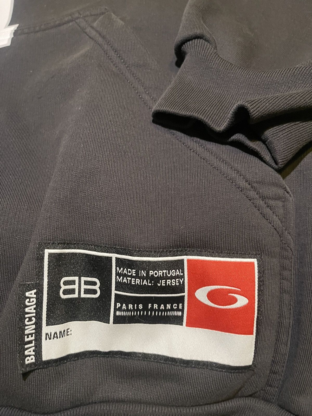 Balenciaga MEN'S BASKETBALL SERIES - HOODIE LARGE FIT IN BLACK Size US XL / EU 56 / 4 - 4 Thumbnail