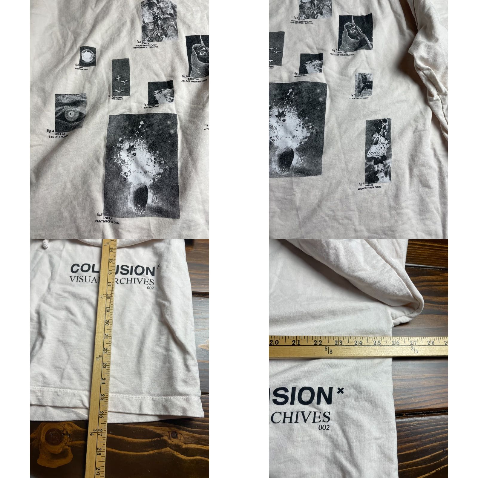 Vintage Collusion Sweater Men’s Size 4US Cream Hoodie Visual Archives Animals Drawstring Shirt/Coat (Sweater) Size US S / EU 44-46 / 1 - 8 Thumbnail