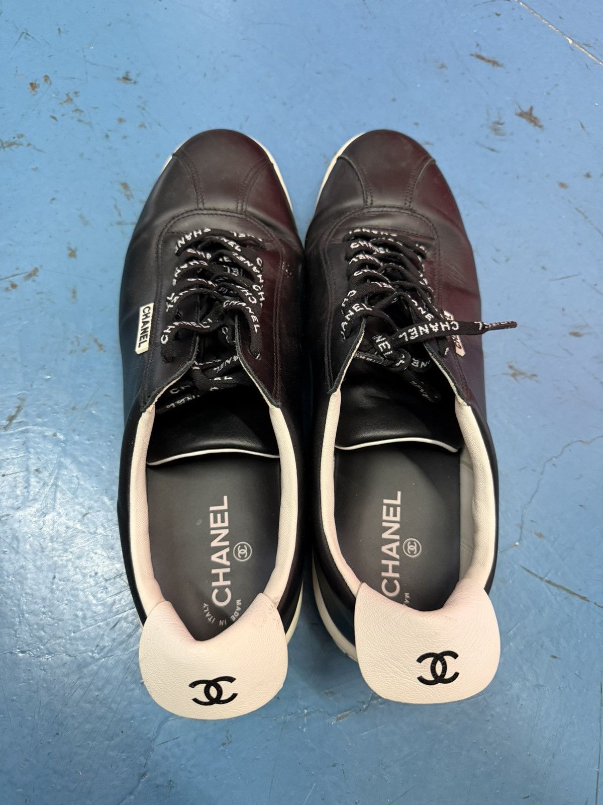 Chanel CHANEL BLACK SNEAKERS Size US 13 / EU 46 - 2 Thumbnail