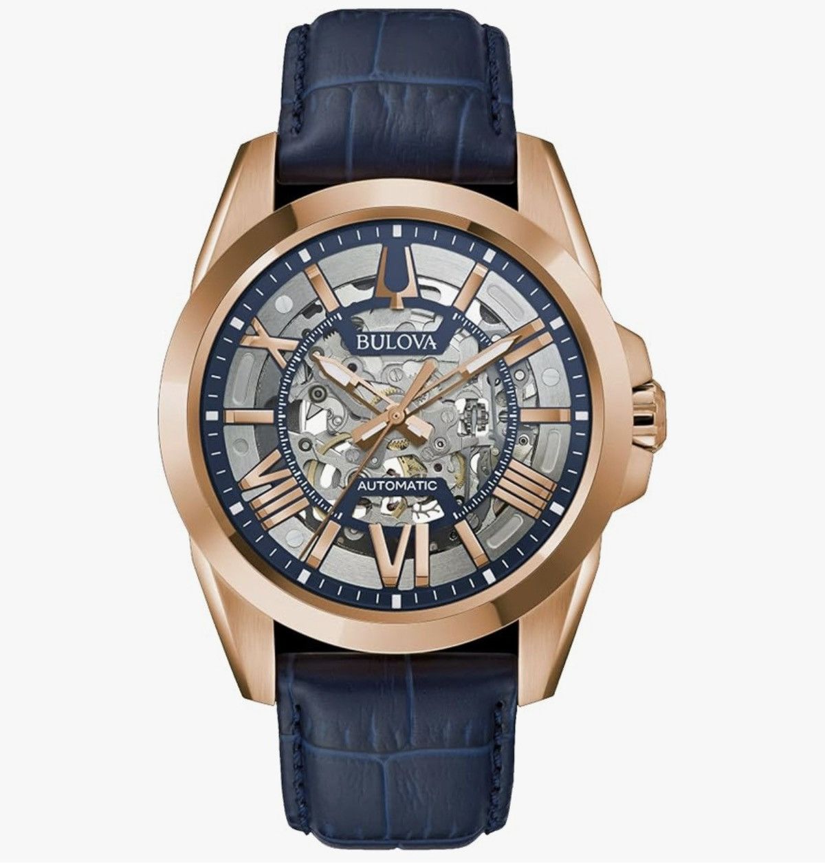 Bulova Bulova Men's Sutton Automatic Skeleton Dial Watch Size ONE SIZE - 6 Thumbnail