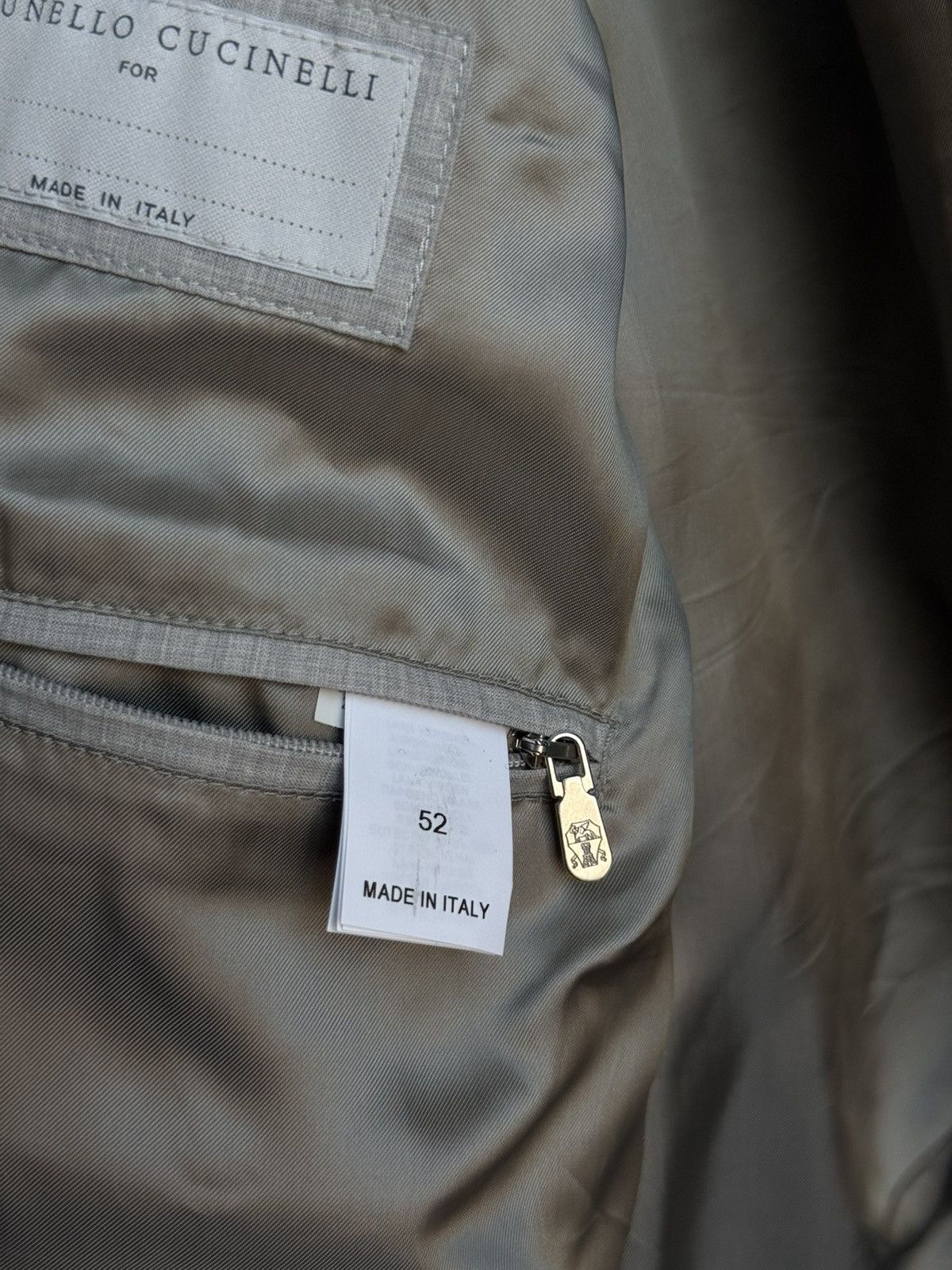 Brunello Cucinelli Brunello Cucinelli Virgin Wool Pinstripe Jacket Size 52 IT Size US L / EU 52-54 / 3 - 16 Thumbnail