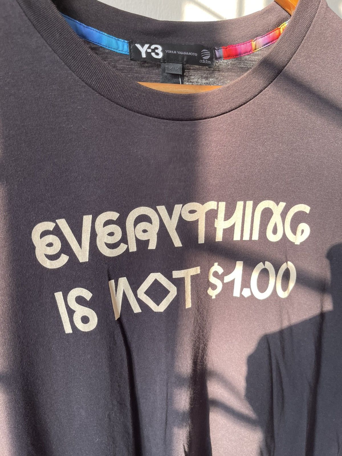 Yohji Yamamoto Y-3 Yohji Yamamoto 'Everything Is Not $1.00' Tee Size US S / EU 44-46 / 1 - 4 Thumbnail