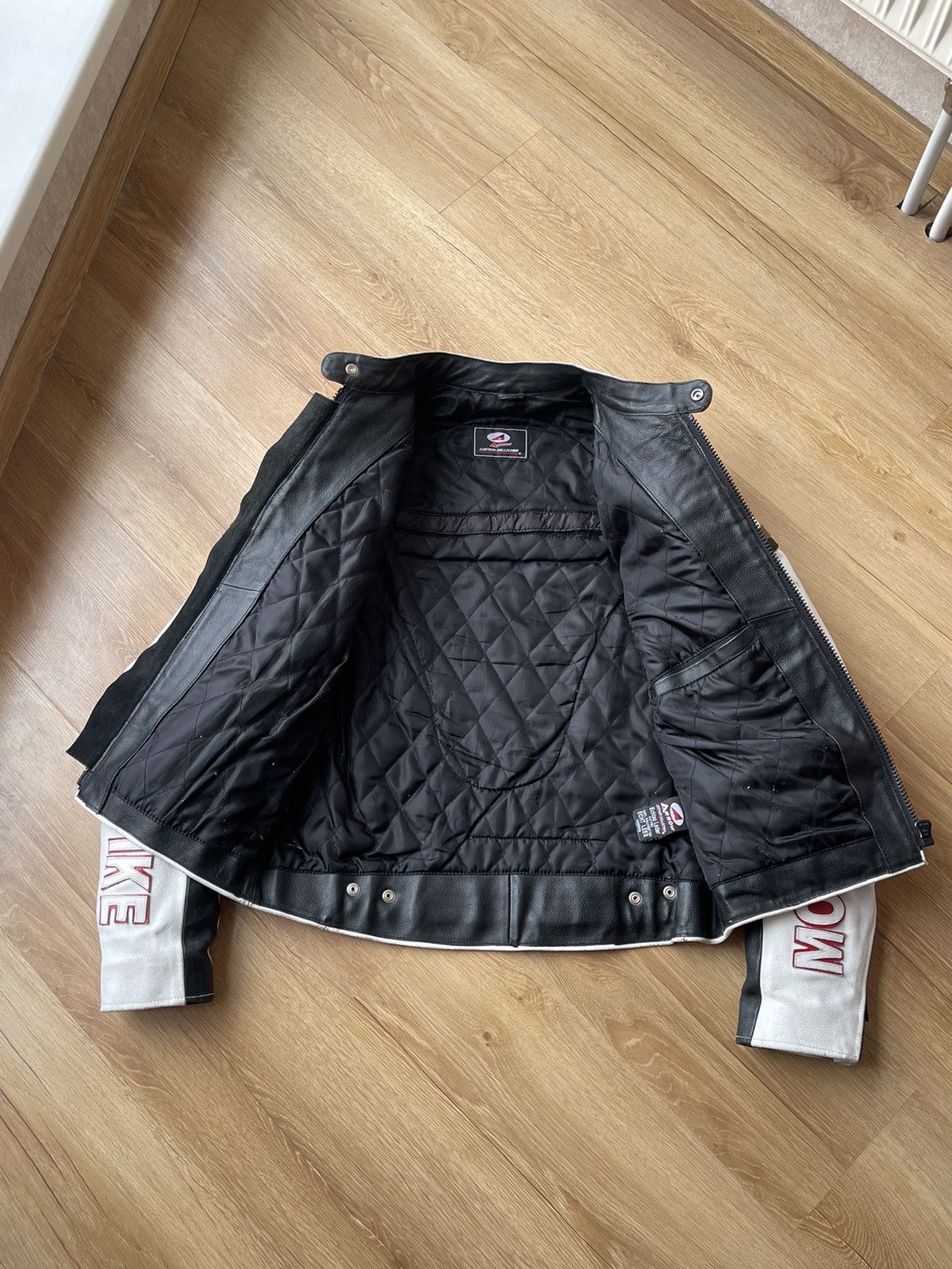 Genuine Leather Lucky Strike Style Racing Moto Leather Jacket PROTECTION Size US M / EU 48-50 / 2 - 8 Thumbnail