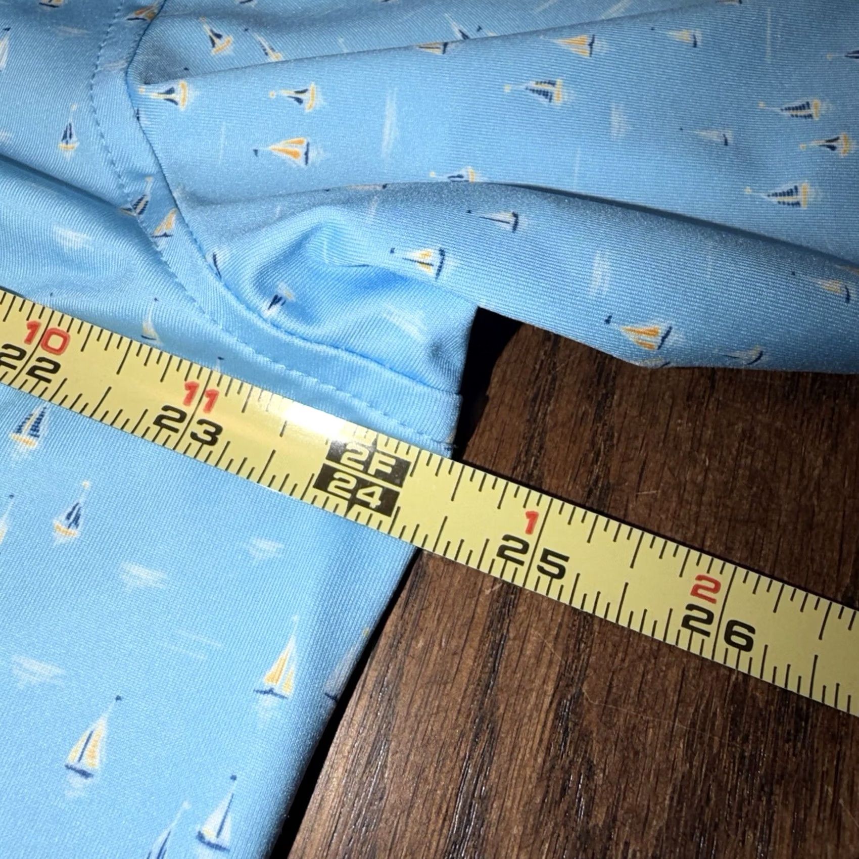 Peter Millar Peter Millar Sailing Away Performance Polo Shirt Mens Medium Blue Sailboat Golf Size US M / EU 48-50 / 2 - 5 Thumbnail