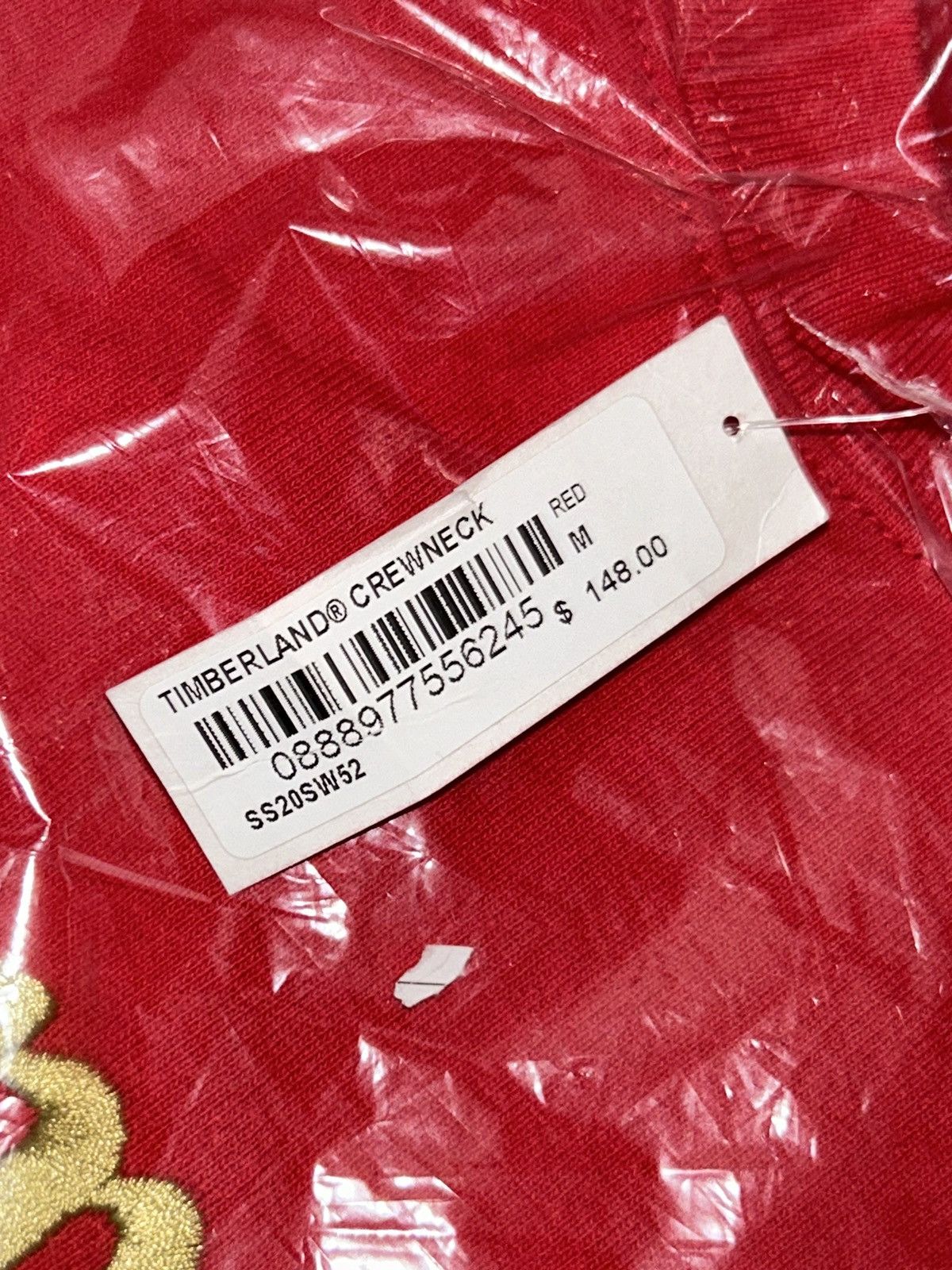 Supreme × Timberland Supreme Timberland Crewneck Red SS20 Medium NEW WITH TAGS Size US M / EU 48-50 / 2 - 3 Thumbnail