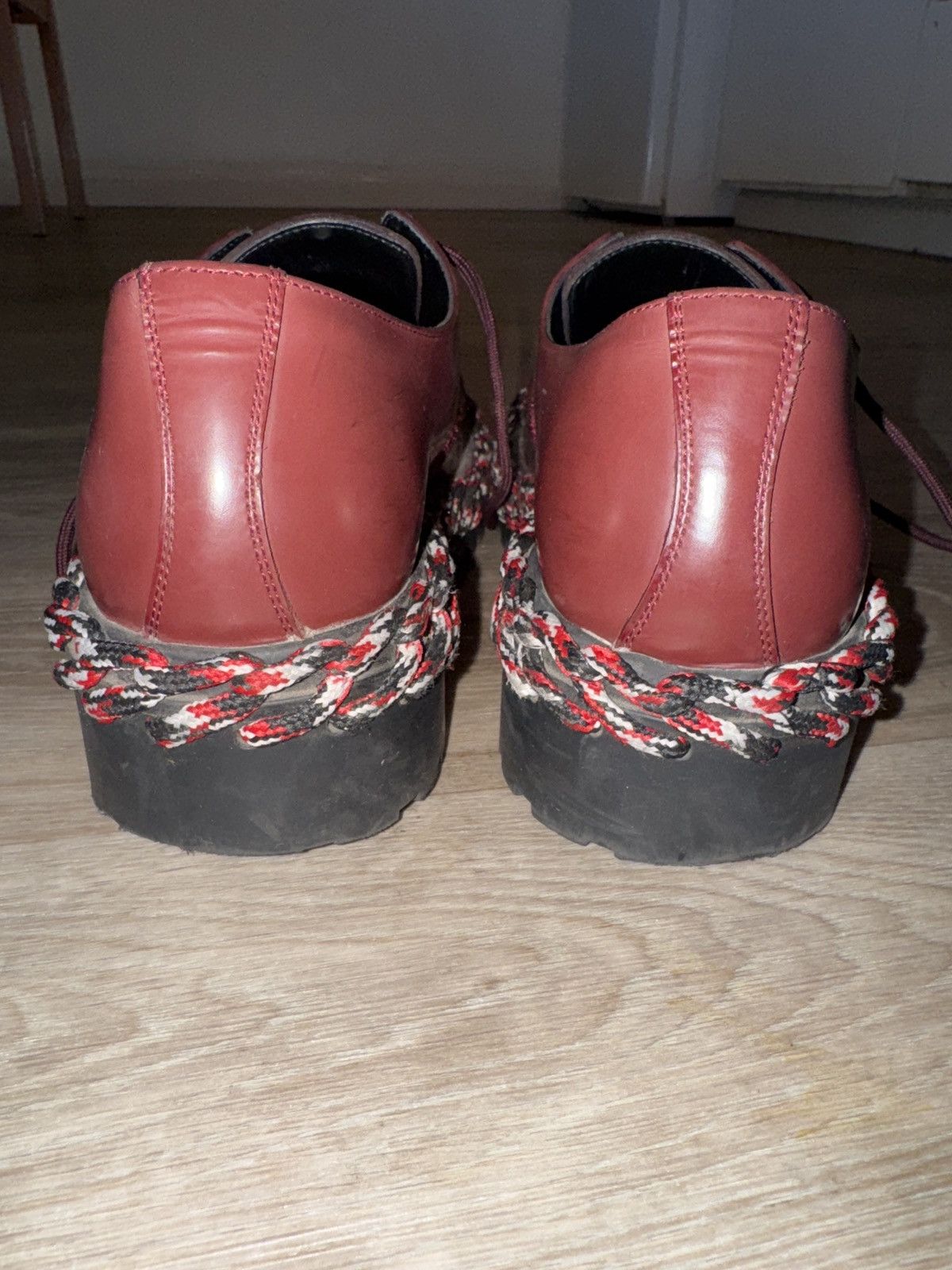 Balenciaga Balenciaga wine color way derby rope lace oxford lows Size US 9.5 / EU 42-43 - 5 Thumbnail