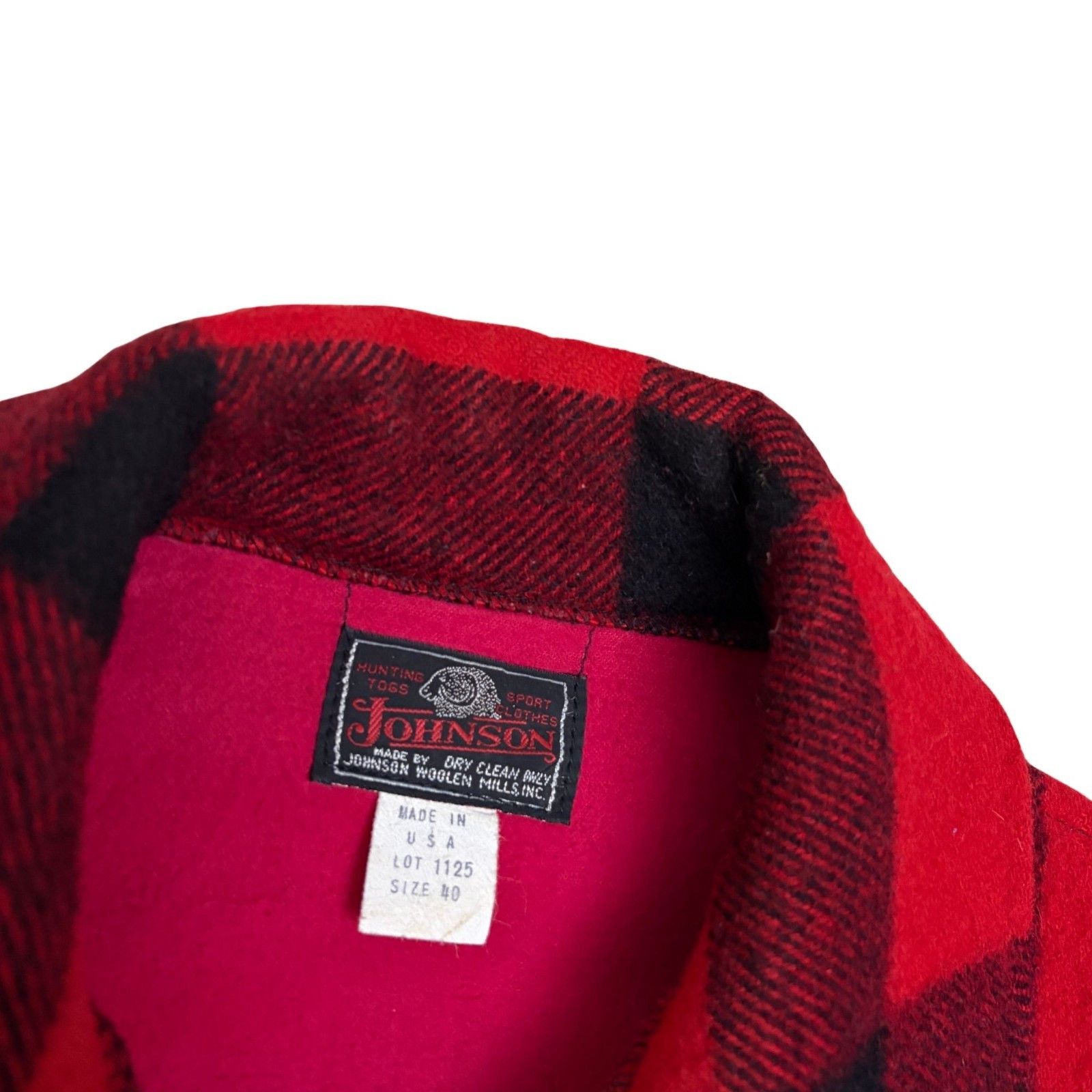 Johnson Woolen Mills RARE VINTAGE 50s Johnson Woolen Mills Wool Hunting Jacket Size US M / EU 48-50 / 2 - 2 Thumbnail