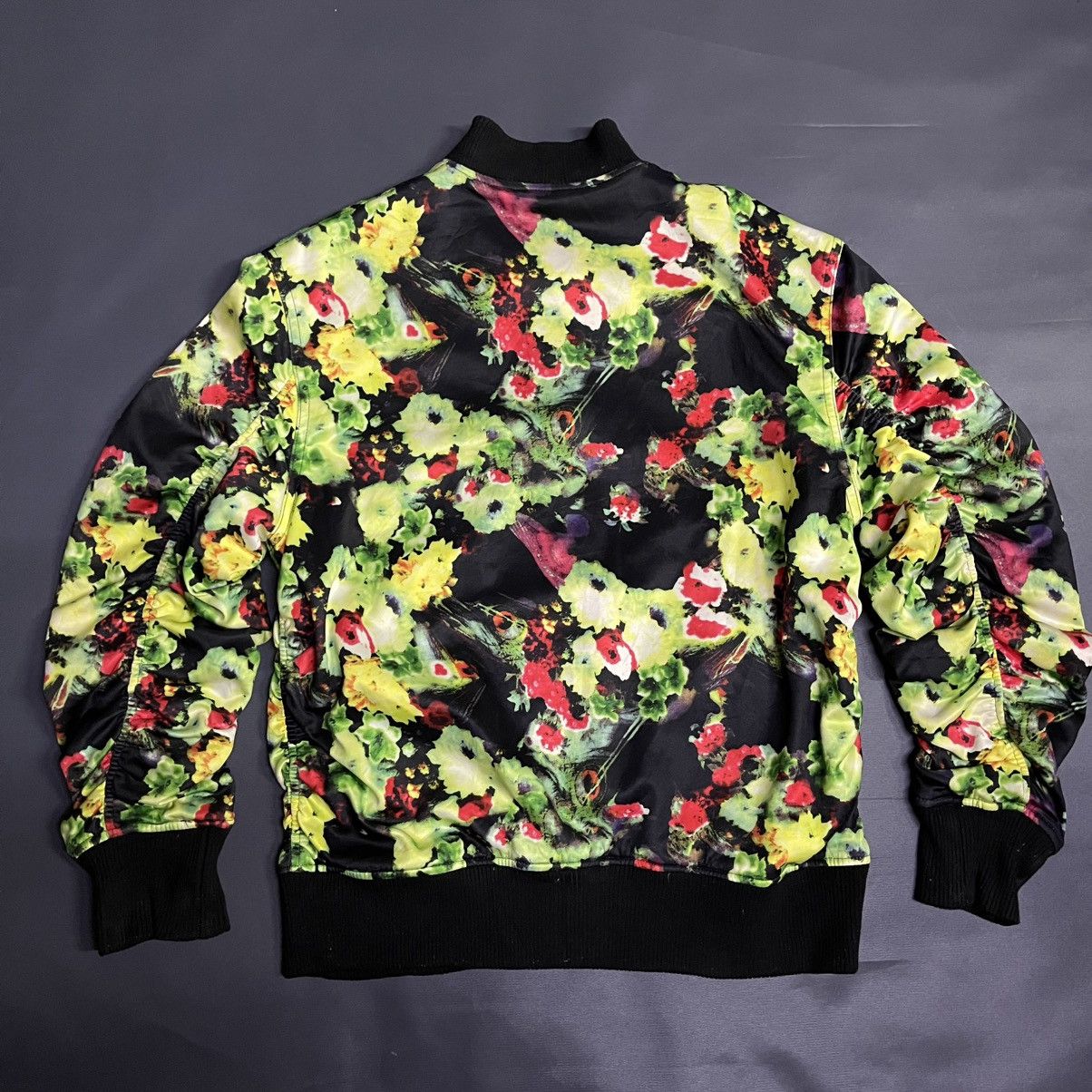 Designer × Japanese Brand RARE Designer Sureve Flora Black Over Print Bomber Jacket Size US L / EU 52-54 / 3 - 3 Thumbnail
