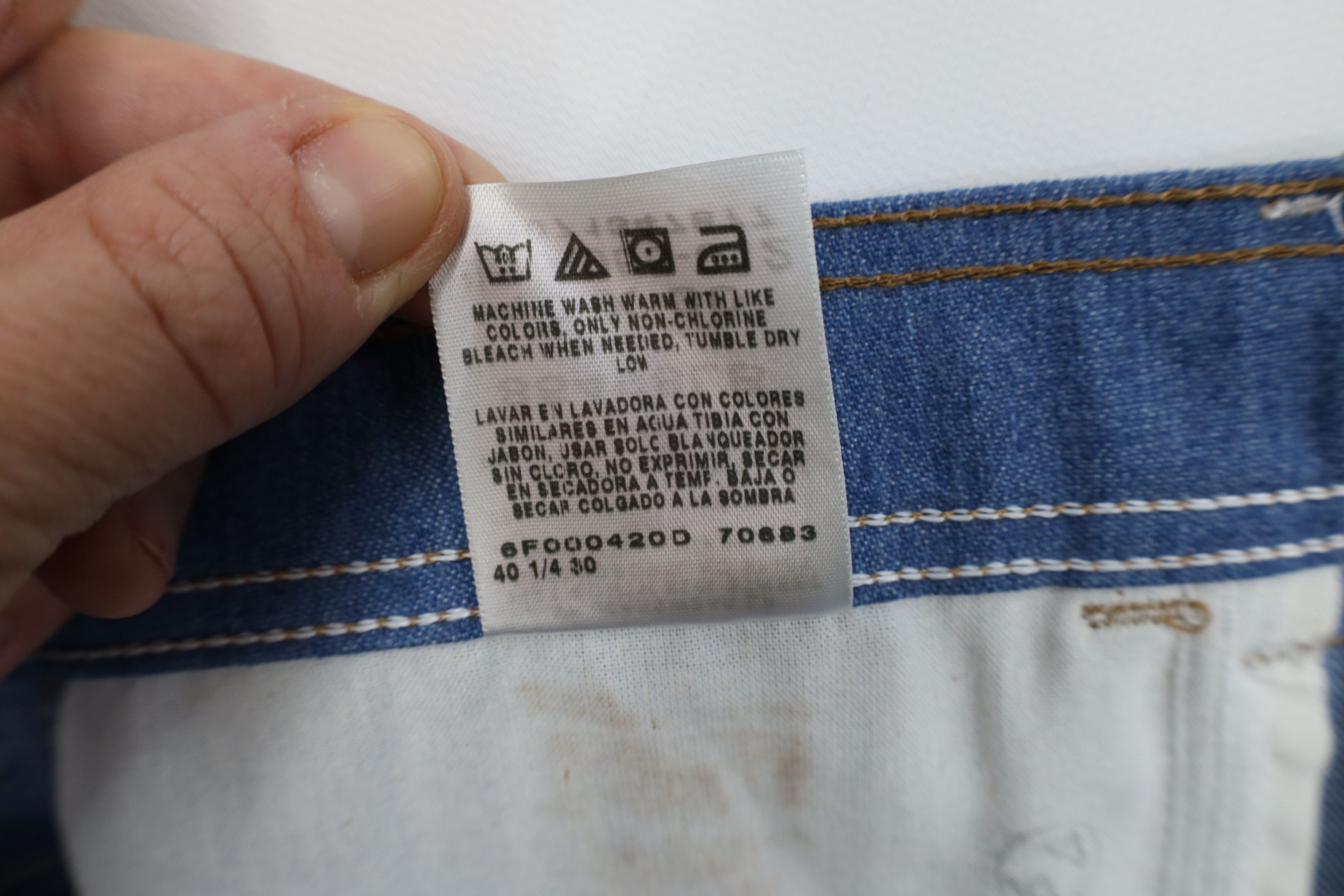 Wrangler Deadstock Vintage 90s Wrangler Flared Wide Leg Denim Jeans Size US 40 / EU 56 - 7 Thumbnail