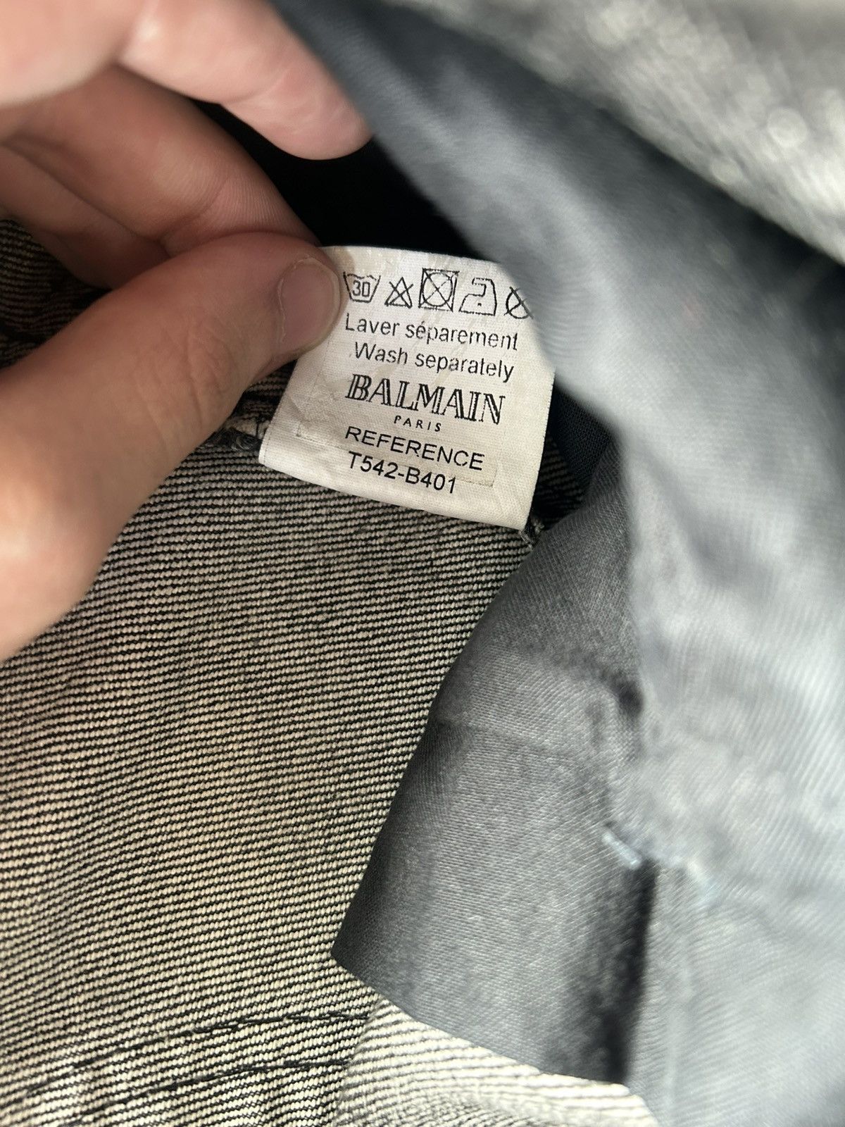 Balmain Decarnin Balmain Homme AW10 Heavy Biker Jeans Size US 31 - 8 Thumbnail