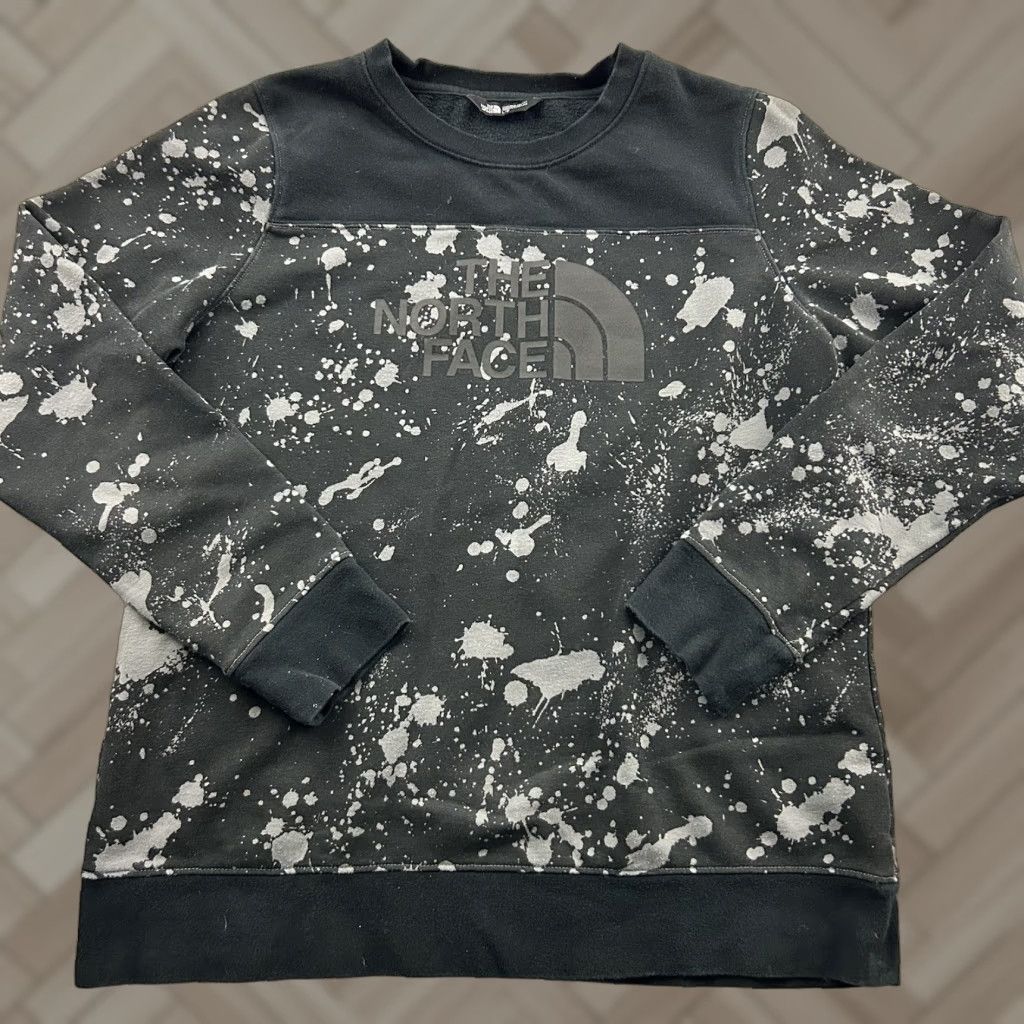 The North Face The North Face Sweatshirt Pullover Crew Neck Splatter Print Black Women Large Size L / US 10 / IT 46 - 1 Thumbnail