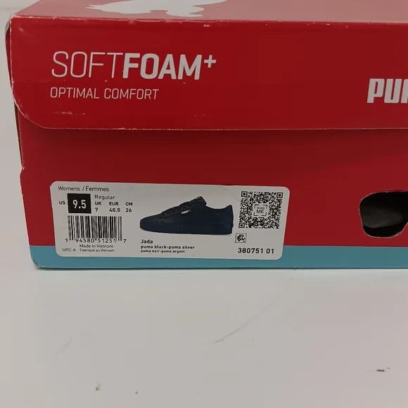 Puma Puma Women's Jada Black & Silver Low Top Sneakers- US9.5 Size US 9.5 / IT 39.5 - 11 Thumbnail
