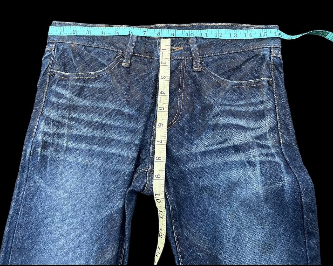 Vintage Vintage FUGA Japan Wax Blue Denim Curve Leg Flare Jeans Size US 29 - 3 Thumbnail