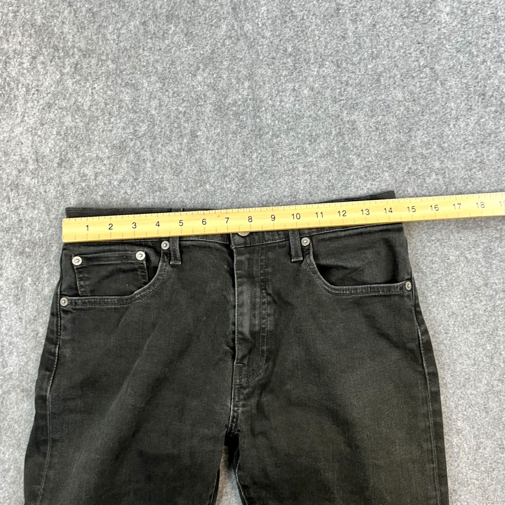 Levi's Levi's 512 Jeans Slim Skinny 30 32 Dark Black Denim Zip Pocket Mens Regular 5-Pocket Design Vintage No Size US 30 / EU 46 - 6 Thumbnail