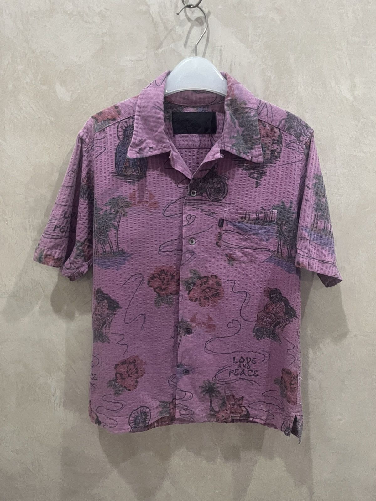 Vintage Roen Mastermind Japan Love and Peace full Pic shirt
