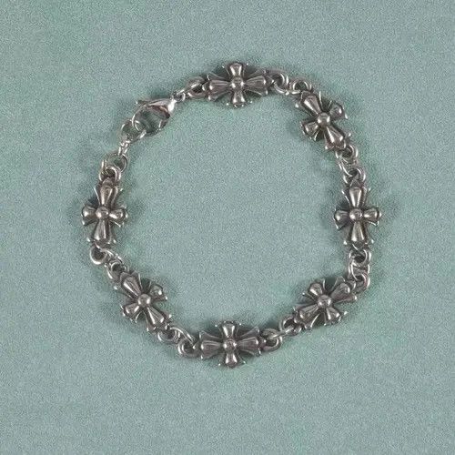 Other Silver Cross Hip Hop Punk Bracelet Size ONE SIZE - 1 Thumbnail