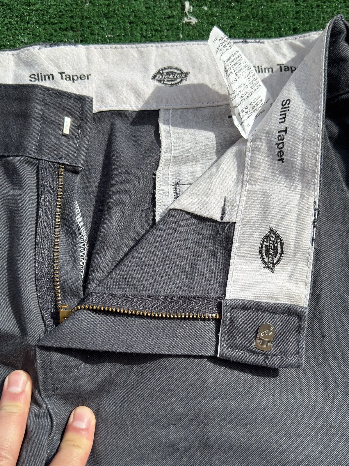 Dickies Grey Dickies Slim Taper Pants Size US 33 - 3 Thumbnail