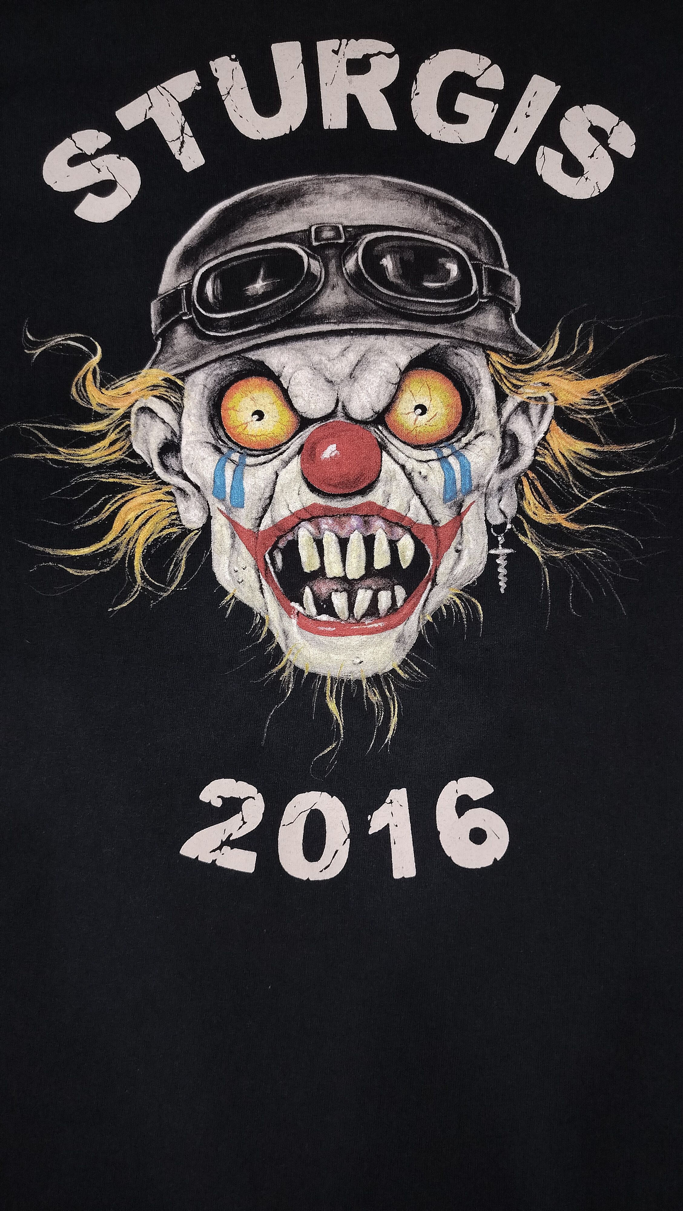 Vintage Sturgis 2016 backhit big Clown Graphic Tee XL Size US XL / EU 56 / 4 - 3 Thumbnail
