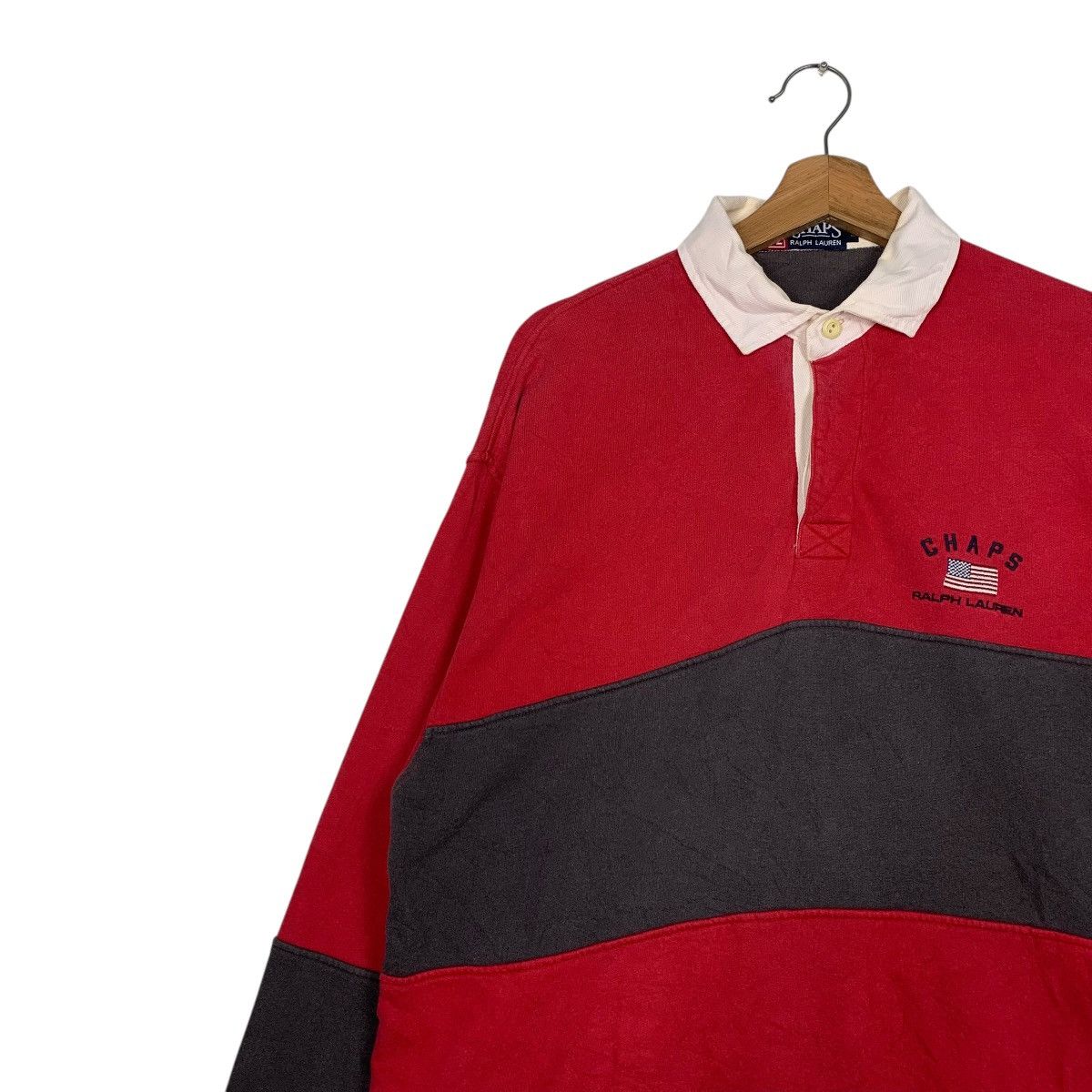 Chaps Ralph Lauren Chaps Ralph Lauren Stripe Polo Sweater Size US L / EU 52-54 / 3 - 6 Thumbnail
