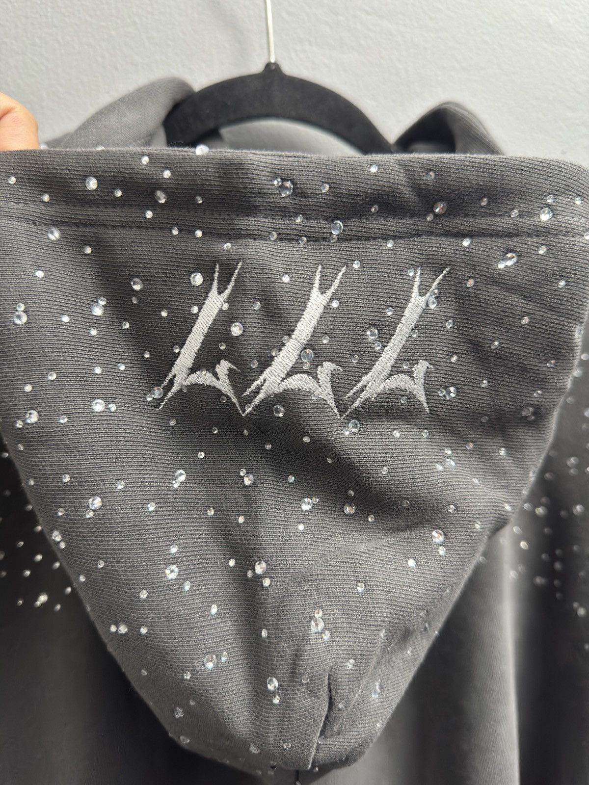 Other Jackpot Studios Diamonds Zip Up Hoodie (Grey) Size US L / EU 52-54 / 3 - 4 Thumbnail