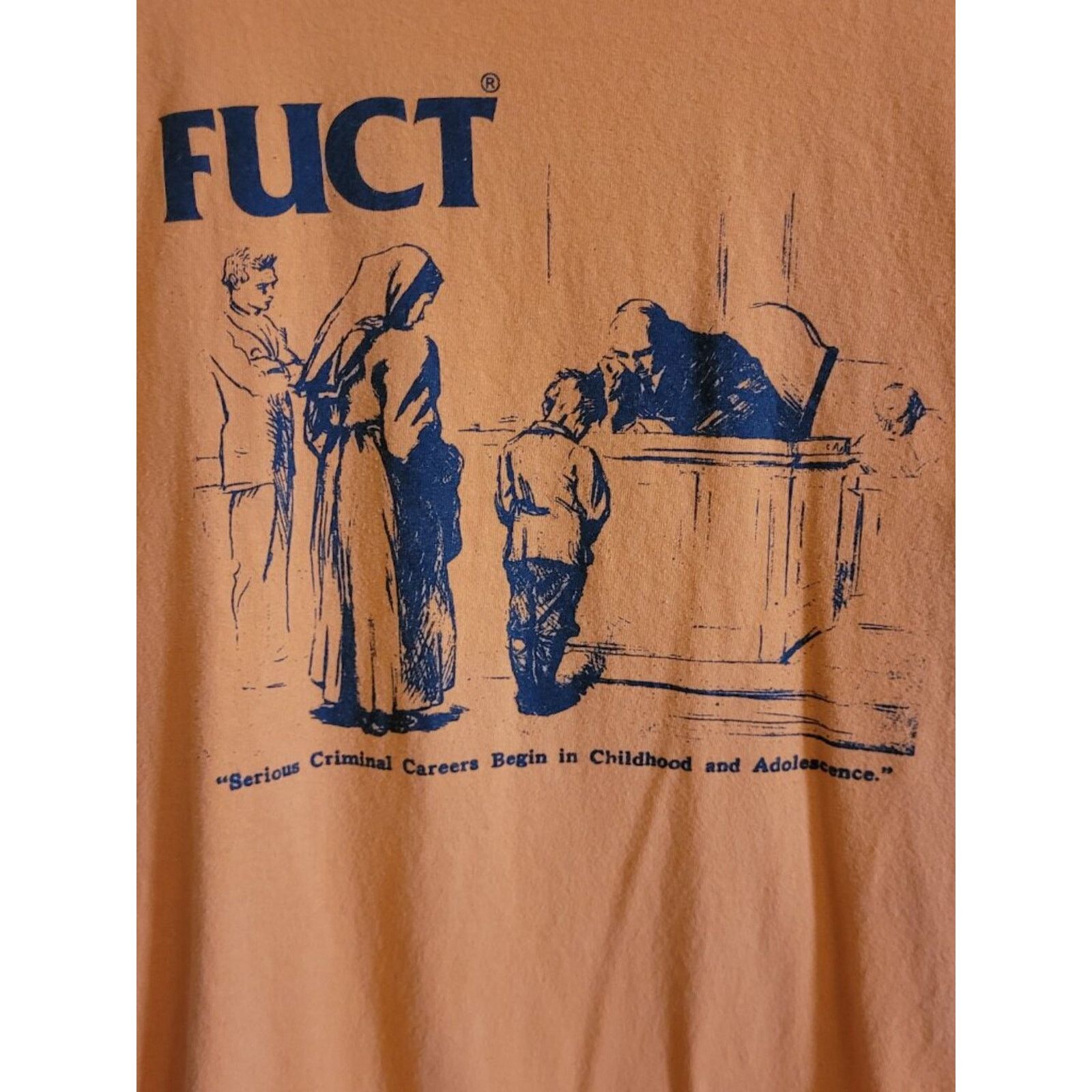 FUCT FUCT Serious Criminal Careers Orange Graphic Tee Large Size US L / EU 52-54 / 3 - 2 Thumbnail