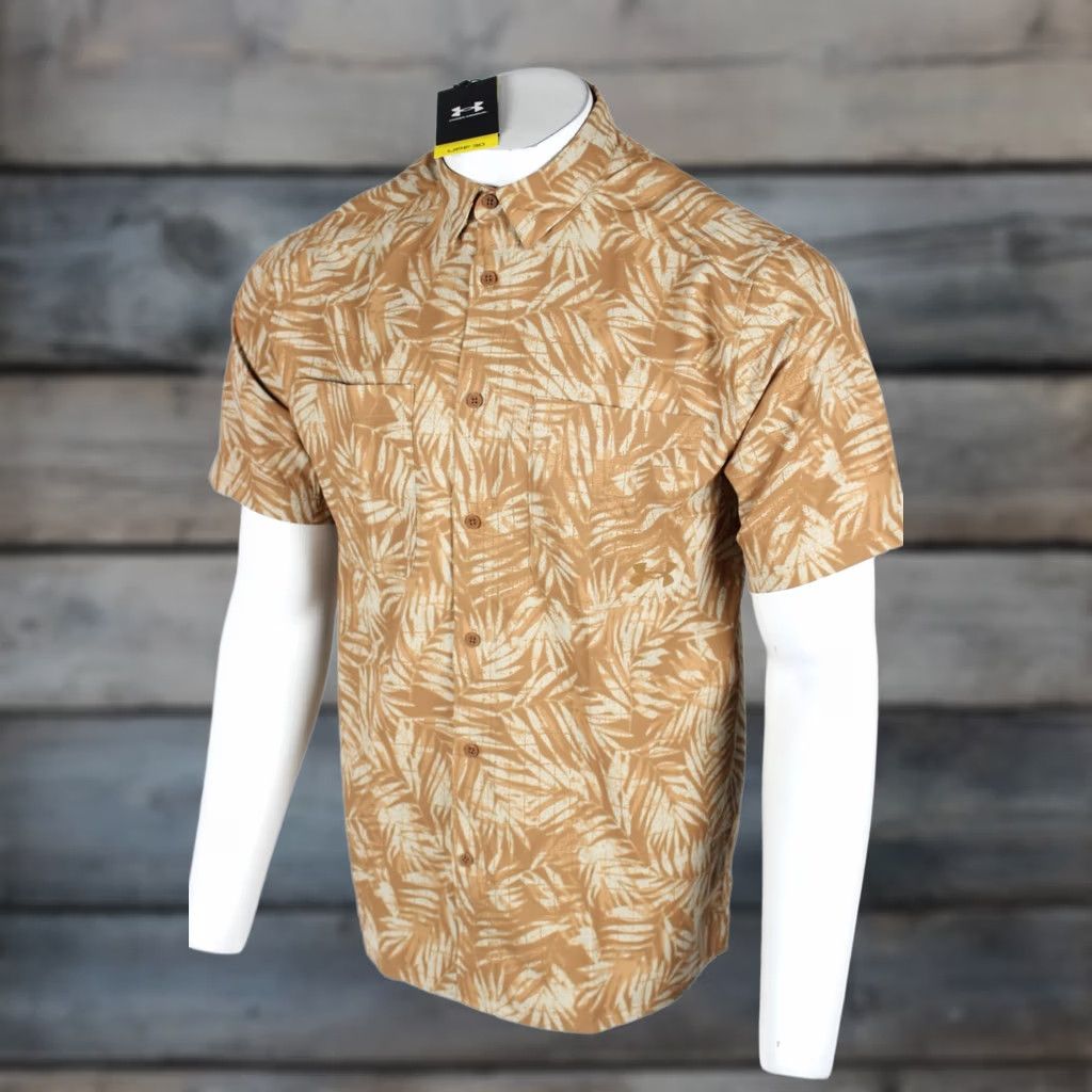 Under Armour Under Armour Shirt Men L Large Brown UA Outdoor Essential Woven Button 6009203 Men's Size US L / EU 52-54 / 3 - 1 Thumbnail