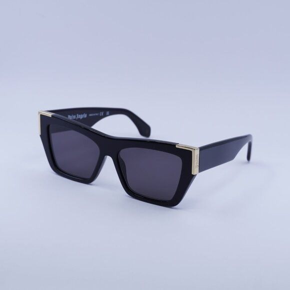 Palm Angels Palm Angels PERI099 HOLLYWOOD 1007 Sunglasses Black Cat Eye Size ONE SIZE - 1 Thumbnail