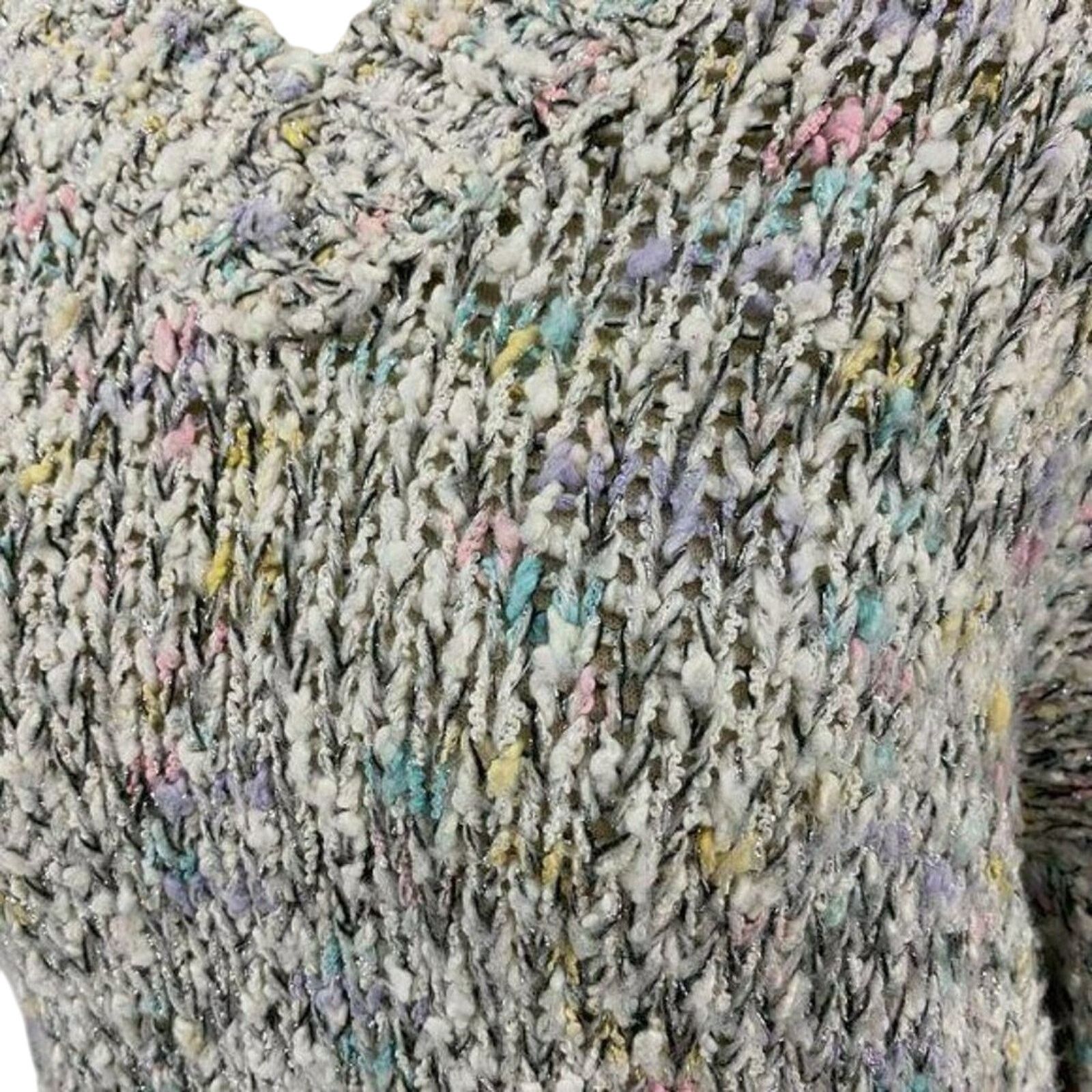 Vintage Vintage Cheryl Tiegs Pastel Confetti Pullover Womens Large Size L / US 10 / IT 46 - 2 Thumbnail