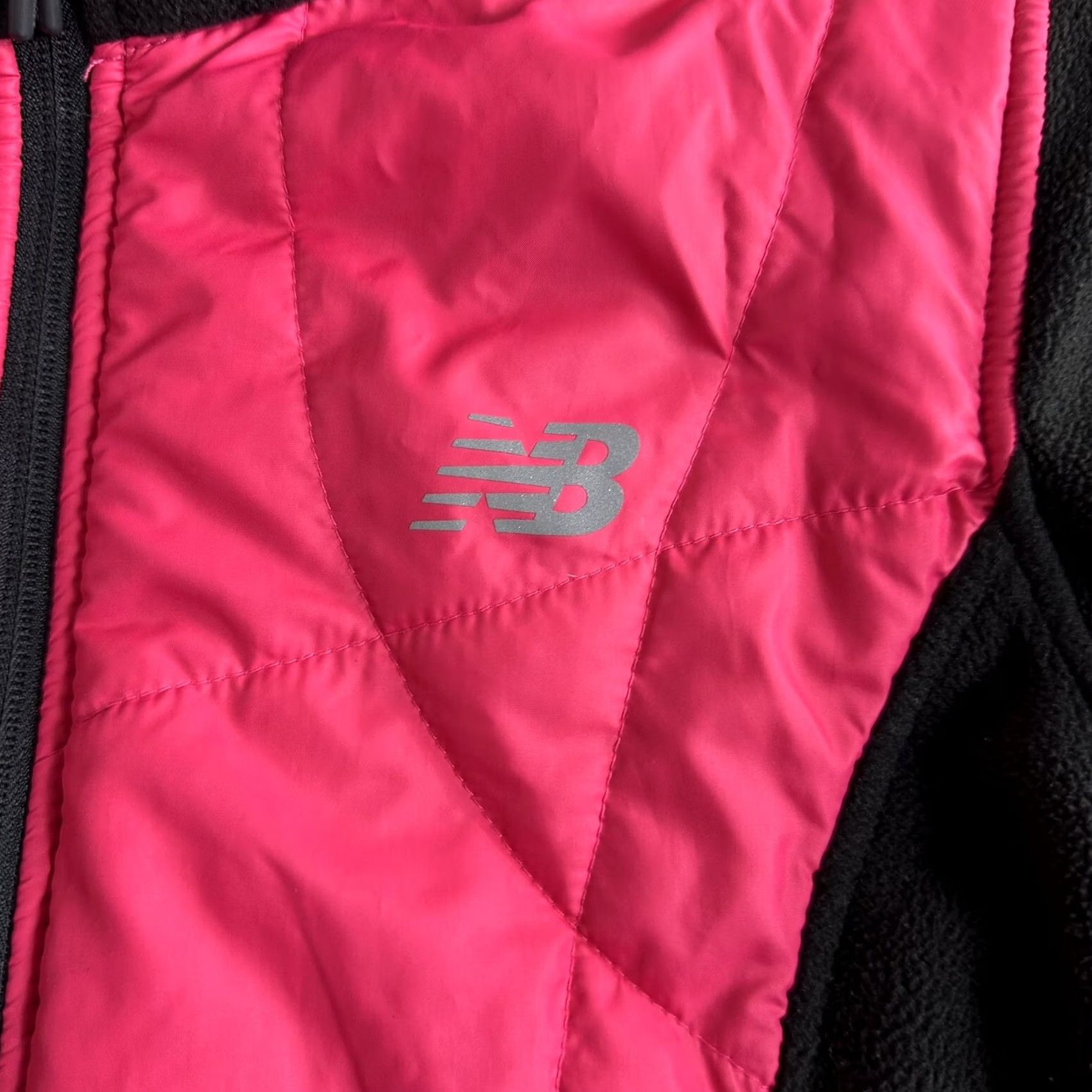 New Balance New Balance Womens Pink Premium Microfleece & Quilted Shell Zip Jacket Size M Size M / US 6-8 / IT 42-44 - 4 Thumbnail