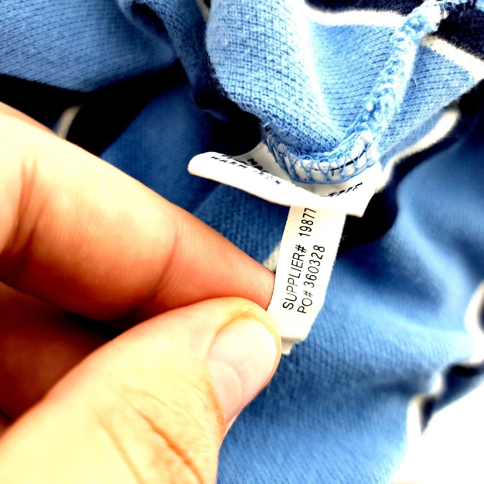 Polo Ralph Lauren Polo Ralph Lauren Blue Striped 2XL Cotton Collared Polo Shir Size US XXL / EU 58 / 5 - 10 Thumbnail