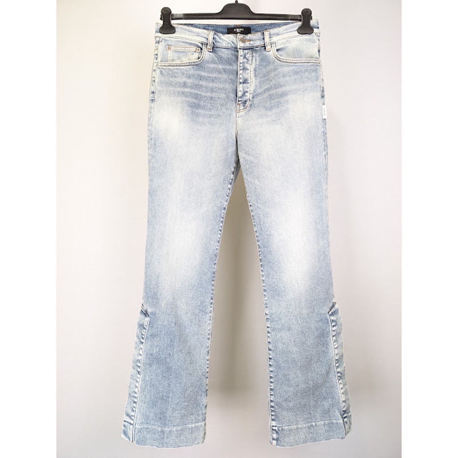 Amiri o1rshd1 Stack Flare Jeans in Stone Indigo Size US 31 - 2 Thumbnail