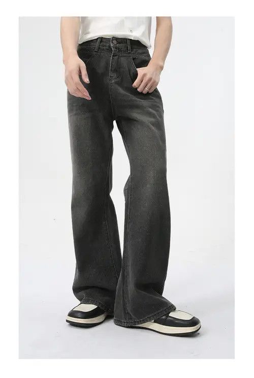 Other Casual Simple Black Washed Bootcut Jeans Size US 32 / EU 48 - 3 Thumbnail