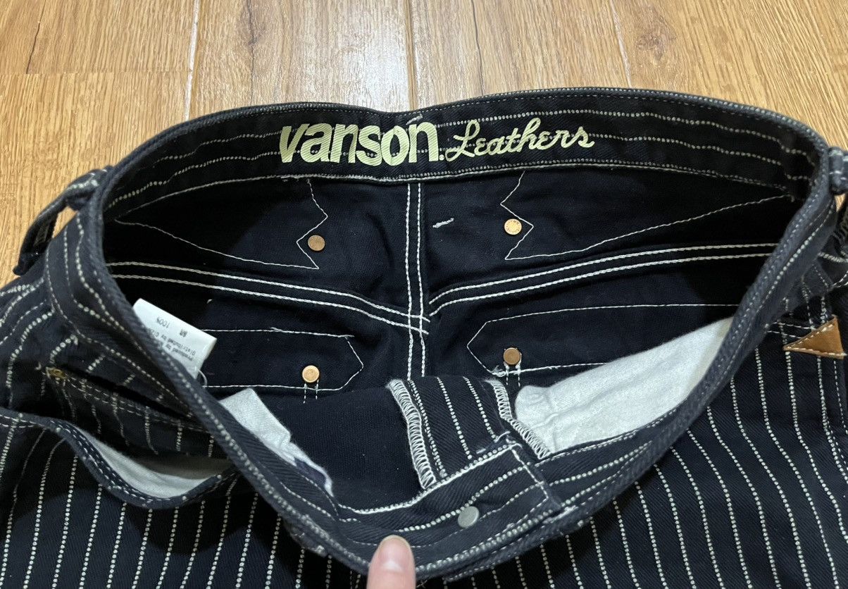 Vanson Leathers Vanson Leather Wabash Stripe Buckle Back Carpenter Pants Size US 31 - 5 Thumbnail