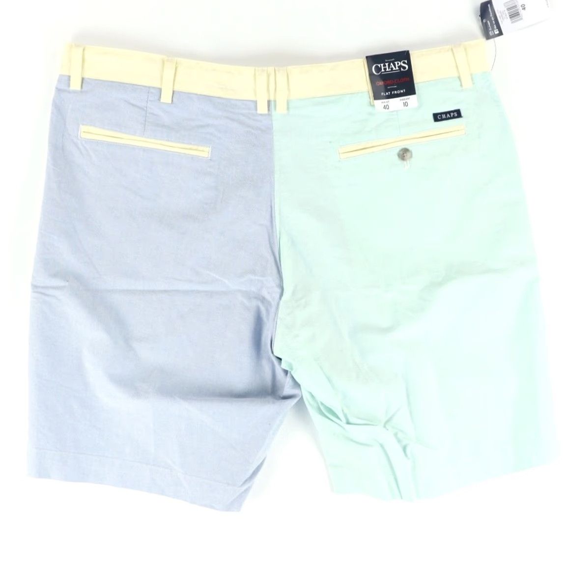 Chaps Chaps Oxford Panel Cotton Khaki Chino Shorts Multi-Colored Colorblock Men's 40 Size US 40 / EU 56 - 4 Thumbnail