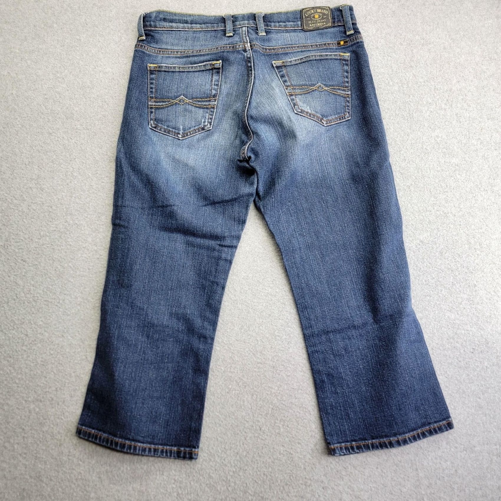 Lucky Brand Lucky Brand Womens Jeans 8/29 Blue Rooftop Easy Rider Crop Stretch Denim 7W1052 Size 30" / US 8 / IT 44 - 4 Thumbnail