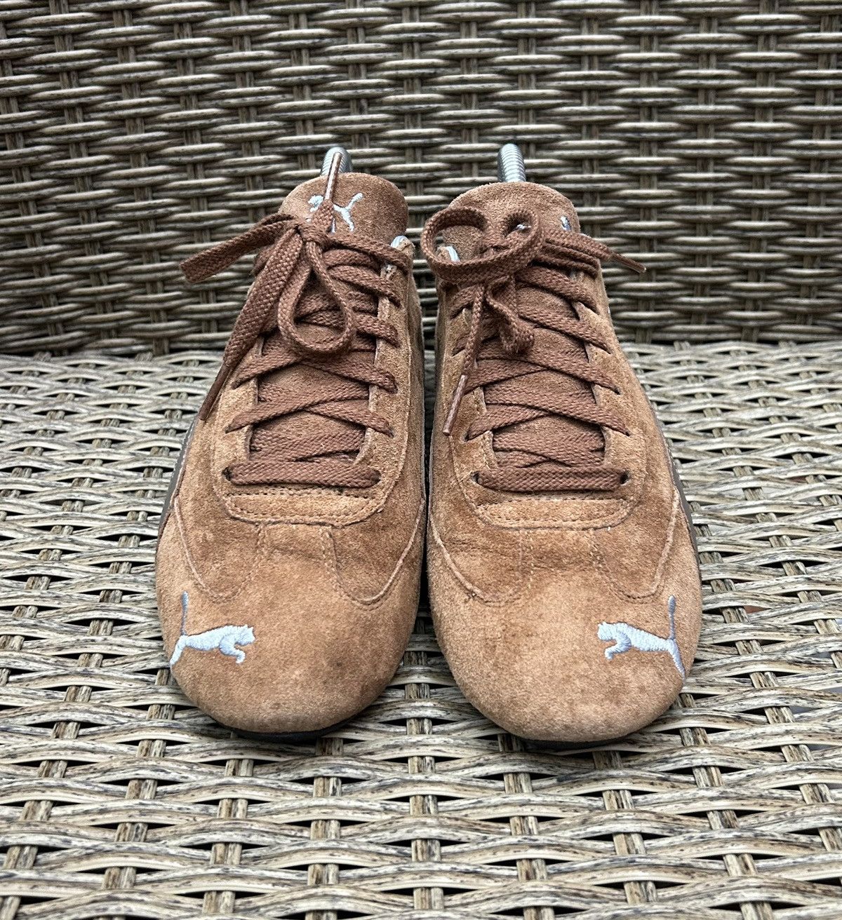Puma 2000s Puma Speedcat Brown Suede Leather Low-Top Sneakers Y2k Size US 6 / IT 36 - 2 Thumbnail