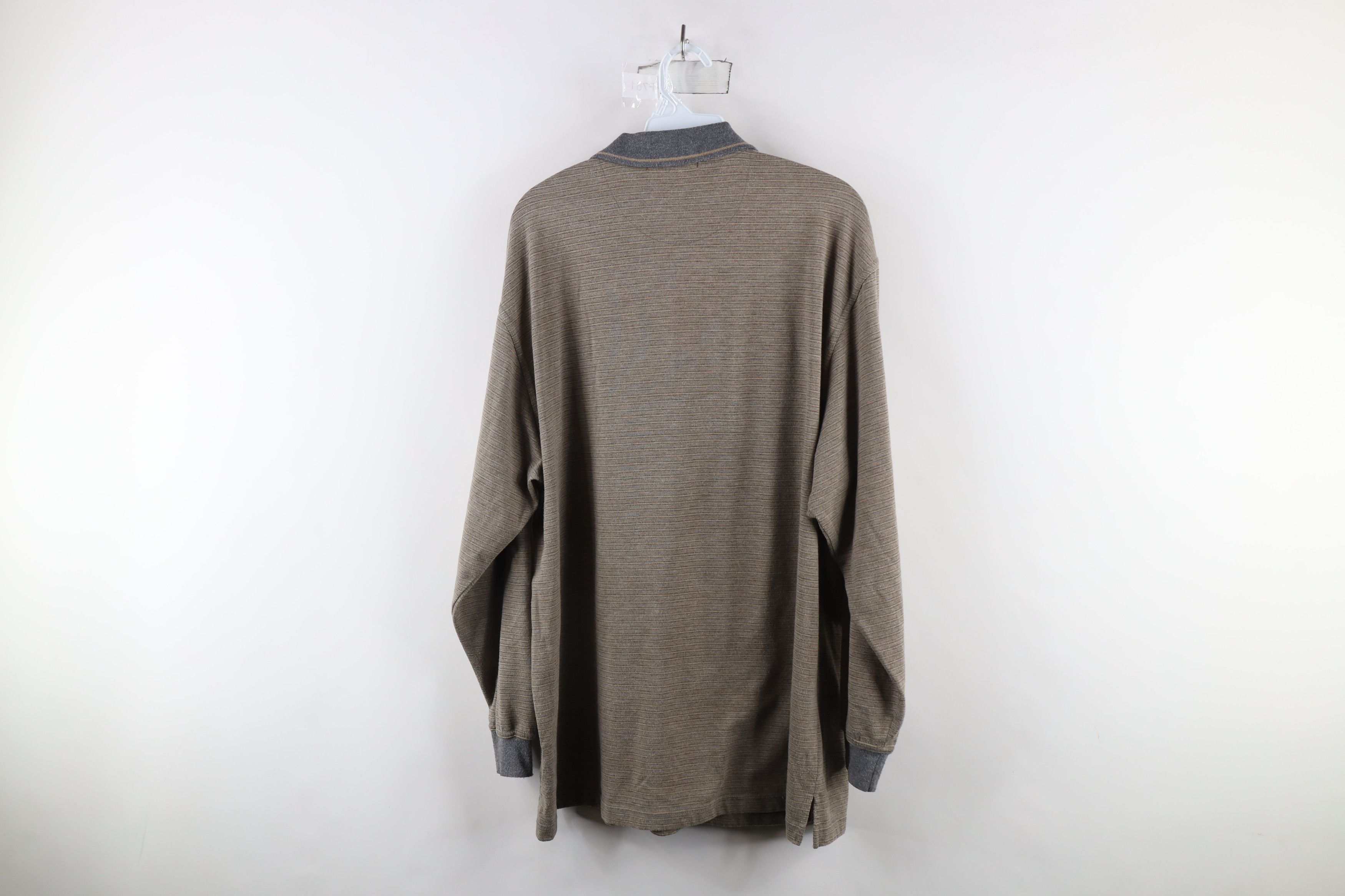 Vintage Vintage 90s Streetwear Striped Long Sleeve Rugby Polo Shirt Size US M / EU 48-50 / 2 - 11 Thumbnail