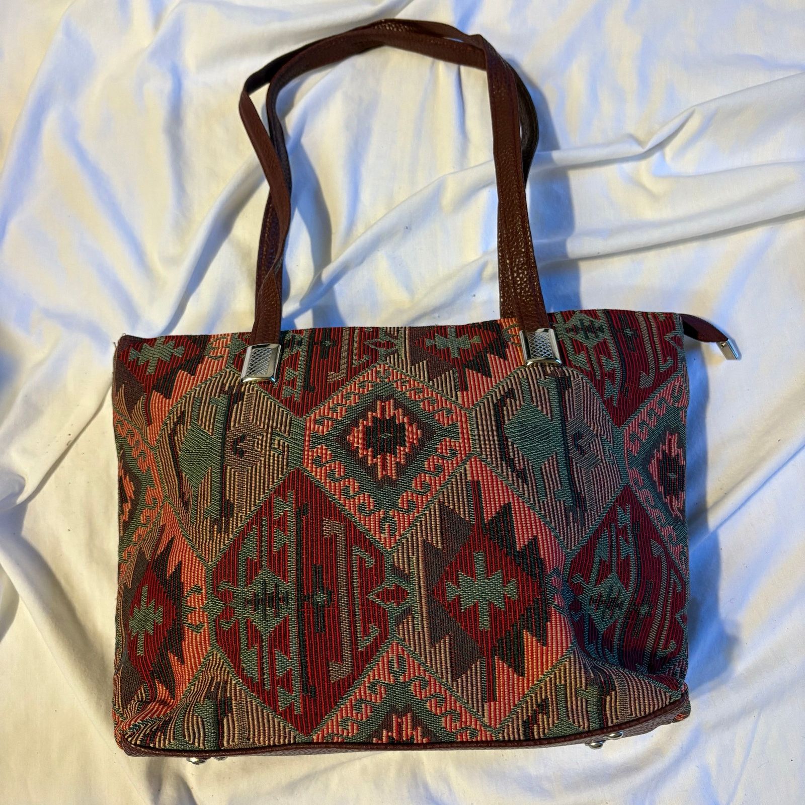 Other Handmade in Pakistan Southwestern Tote with Wristlet Boho Size ONE SIZE - 2 Thumbnail